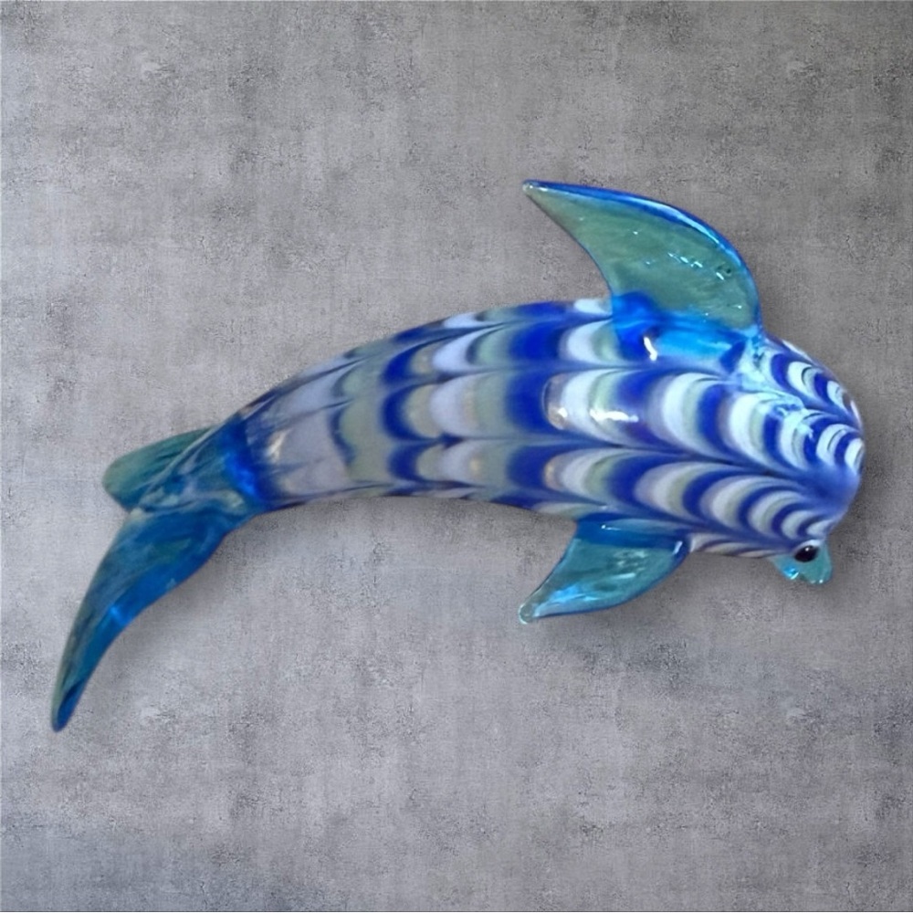 Fitz and Floyd Glass Menagerie Dolphin Figurine - Picture 6 of 11